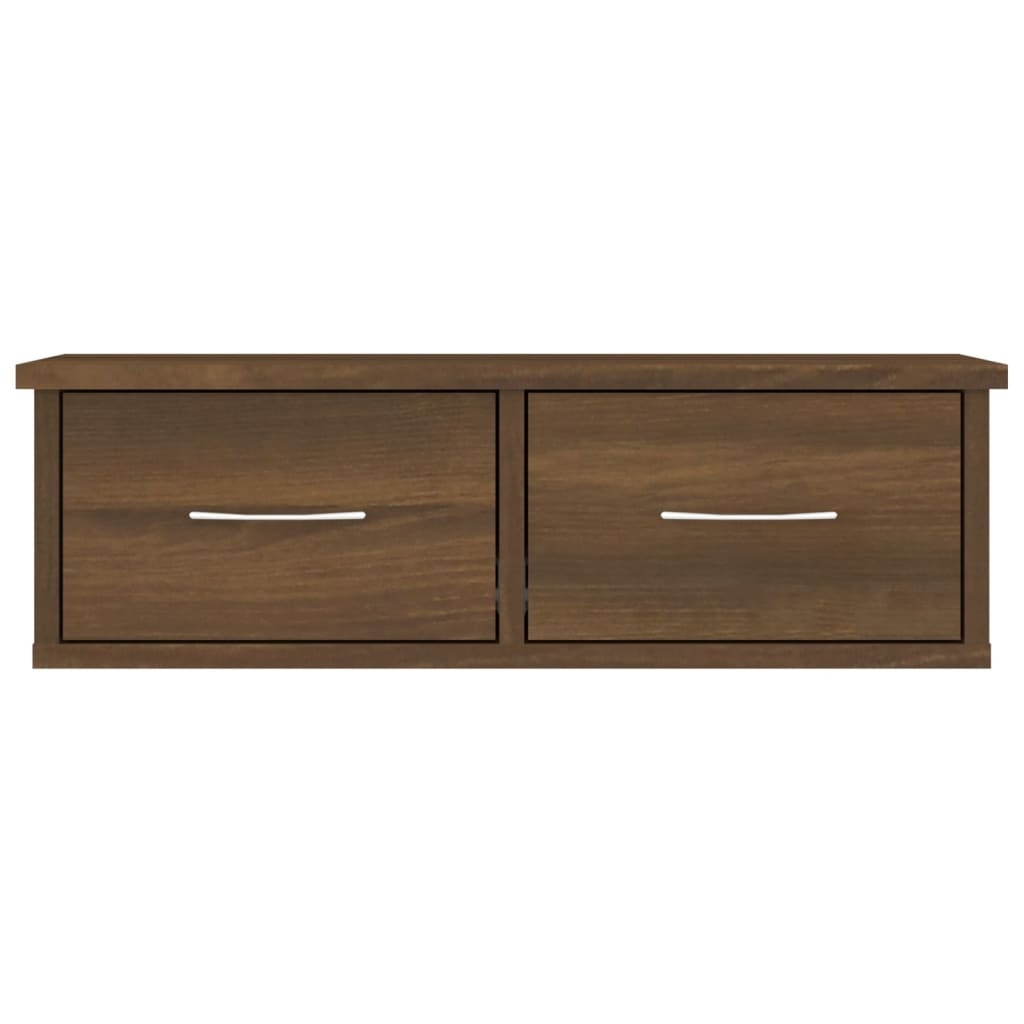 VidaXL Wandkast 60x26x18,5 cm bewerkt hout bruin eikenkleur