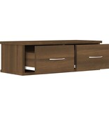 VidaXL Wandkast 60x26x18,5 cm bewerkt hout bruin eikenkleur