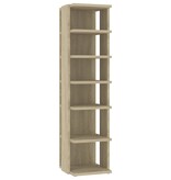 VidaXL Schoenenkast 27,5x27x102 cm bewerkt hout sonoma eikenkleurig