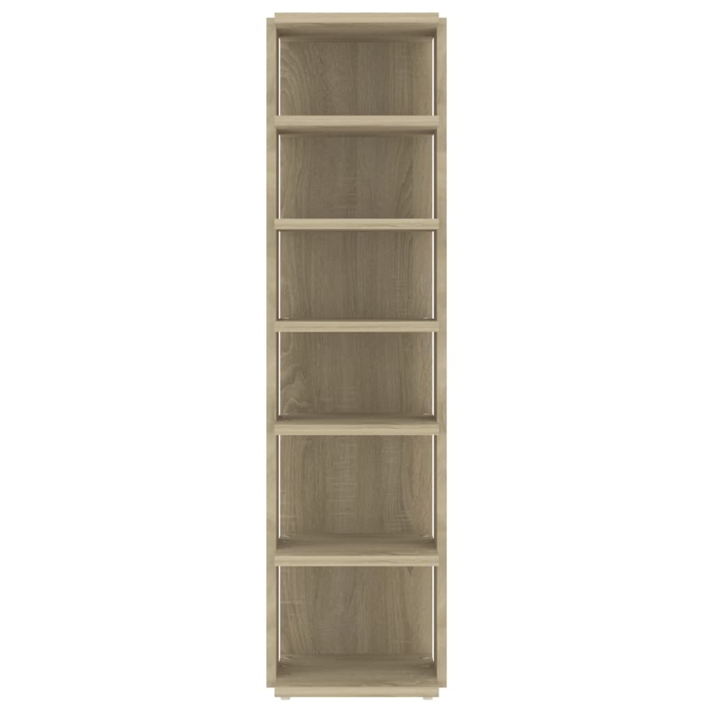 VidaXL Schoenenkast 27,5x27x102 cm bewerkt hout sonoma eikenkleurig