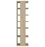 VidaXL Schoenenkast 27,5x27x102 cm bewerkt hout sonoma eikenkleurig