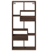 VidaXL Wandkast 50x15x100 cm bewerkt hout bruin eikenkleurig