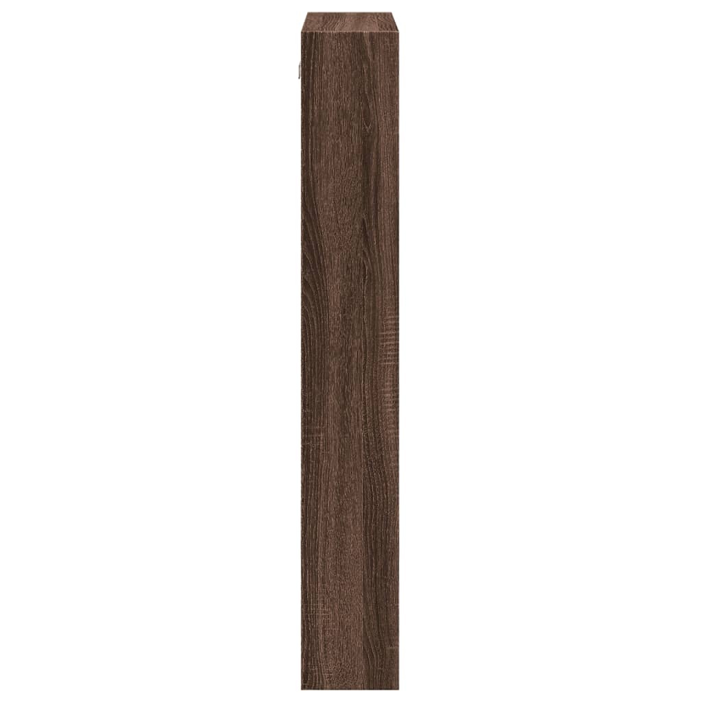 VidaXL Wandkast 50x15x100 cm bewerkt hout bruin eikenkleurig