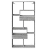 VidaXL Wandkast 50x15x100 cm bewerkt hout grijs sonoma eikenkleurig