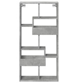 VidaXL Wandkast 50x15x100 cm bewerkt hout betongrijs