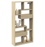 VidaXL Wandkast 50x15x100 cm bewerkt hout sonoma eikenkleurig