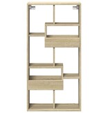 VidaXL Wandkast 50x15x100 cm bewerkt hout sonoma eikenkleurig