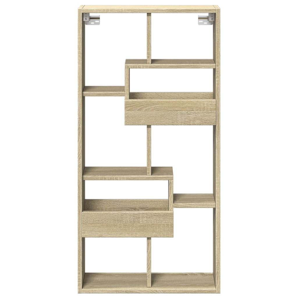 VidaXL Wandkast 50x15x100 cm bewerkt hout sonoma eikenkleurig