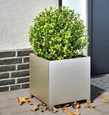 VidaXL Plantenbakken 2 st 40x40x40 cm roestvrij staal