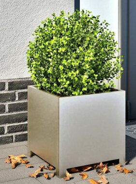 VidaXL Plantenbakken 2 st 40x40x40 cm roestvrij staal
