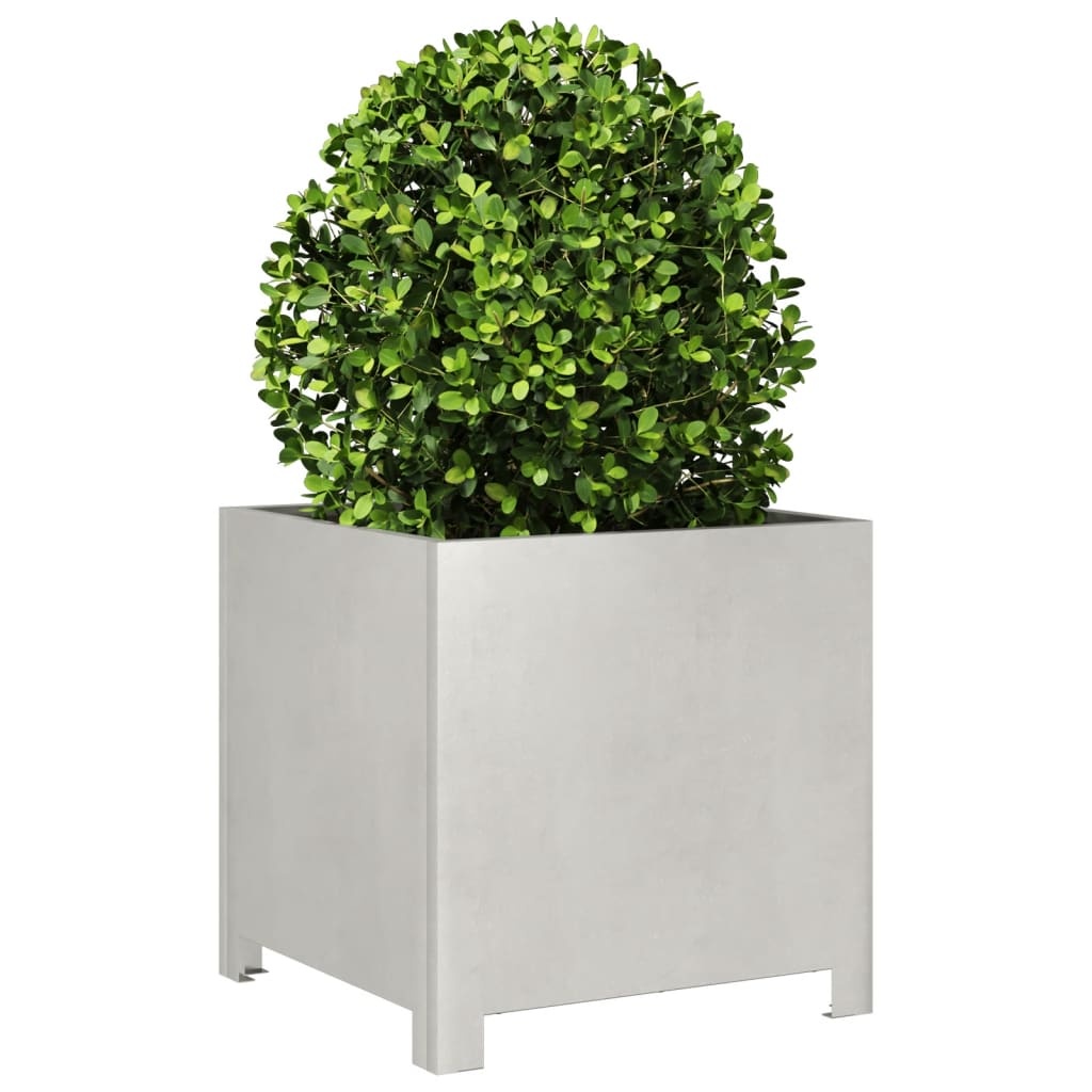 VidaXL Plantenbakken 2 st 40x40x40 cm roestvrij staal