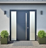 VidaXL Plantenbakken 2 st 40x40x40 cm staal olijfgroen