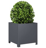 VidaXL Plantenbak 40x40x40 cm staal antracietkleurig