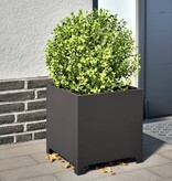 VidaXL Plantenbak 40x40x40 cm staal zwart
