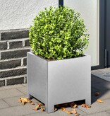 VidaXL Plantenbakken 2 st 30x30x30 cm gegalvaniseerd staal
