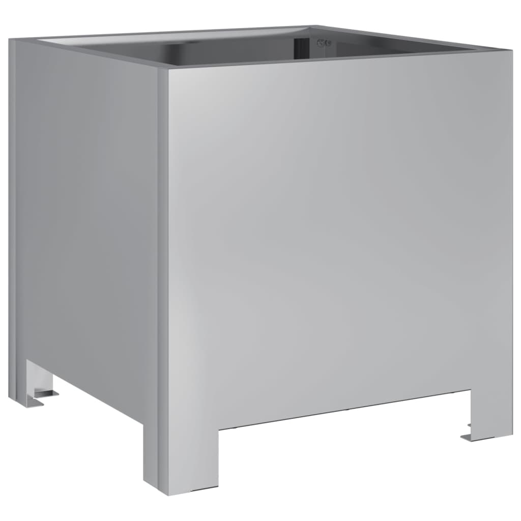 VidaXL Plantenbakken 2 st 30x30x30 cm gegalvaniseerd staal