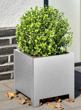 VidaXL Plantenbak 30x30x30 cm gegalvaniseerd staal
