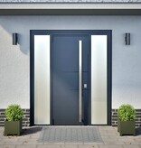 VidaXL Plantenbakken 2 st 30x30x30 cm staal olijfgroen