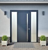 VidaXL Plantenbakken 2 st 30x30x30 cm staal wit