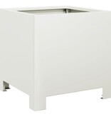 VidaXL Plantenbak 30x30x30 cm staal wit