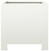 VidaXL Plantenbak 30x30x30 cm staal wit