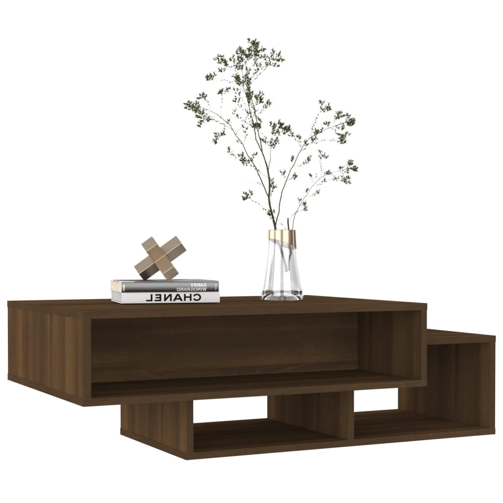 VidaXL Salontafel 105x55x32 cm bewerkt hout bruin eikenkleur