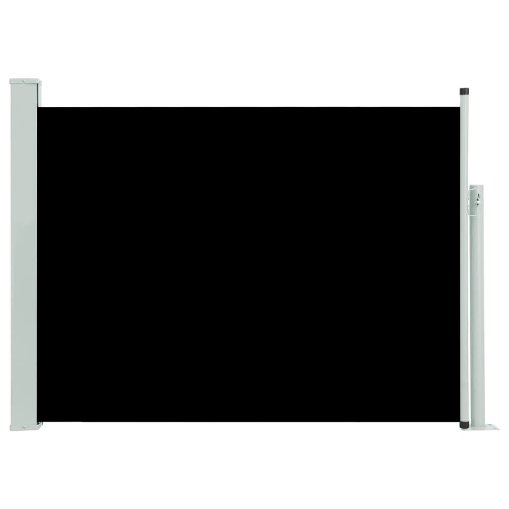 VidaXL Tuinscherm uittrekbaar 120x500 cm zwart
