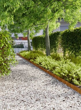 VidaXL Gazonranden 10 stuks 10x103 cm flexibel cortenstaal