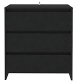 VidaXL Dressoir 70x41x75 cm bewerkt hout zwart