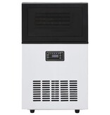 VidaXL IJsblokjesmachine 45 kg/24 u zwart