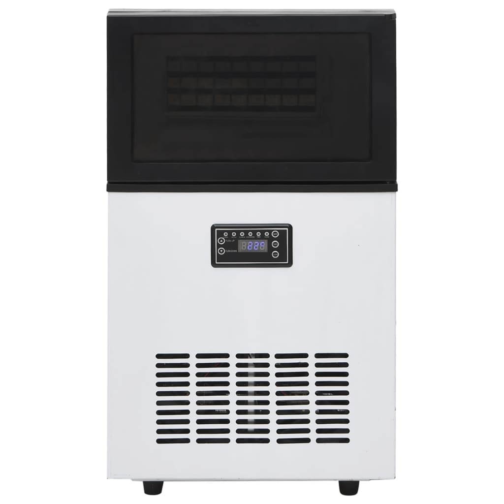 VidaXL IJsblokjesmachine 45 kg/24 u zwart