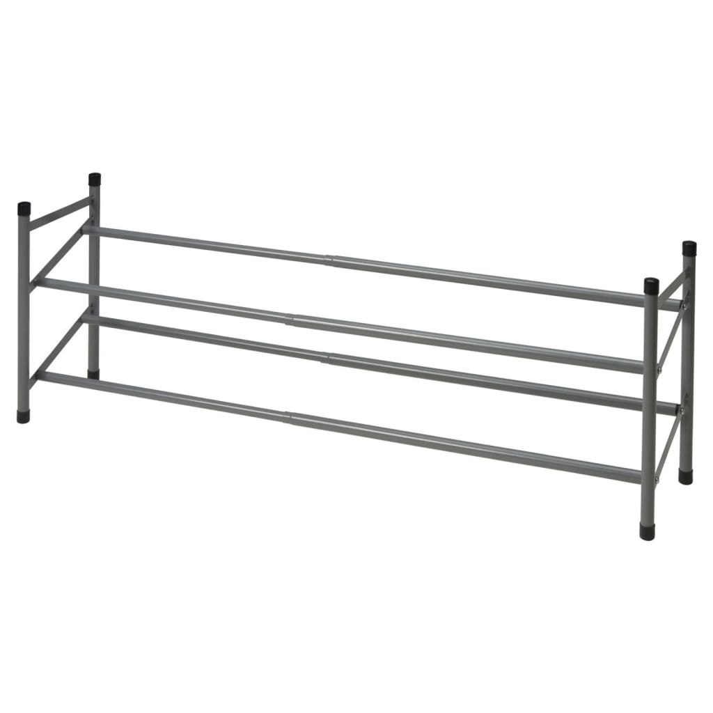 VidaXL Schoenenrek met 2 lagen (61,5-115)x23x38 cm
