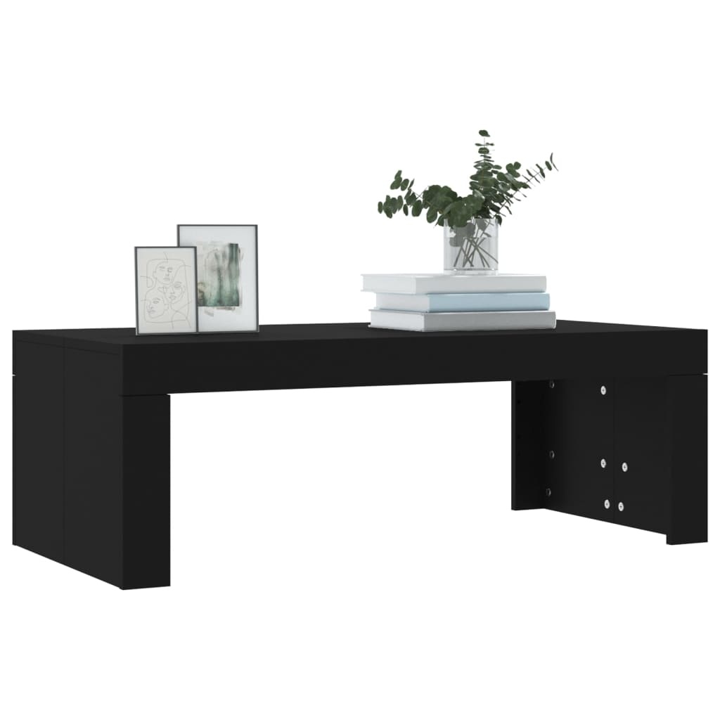 VidaXL Salontafel 102x50x36 cm bewerkt hout zwart