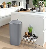 VidaXL Afvalbak met sensor Morandi 30 L grijs