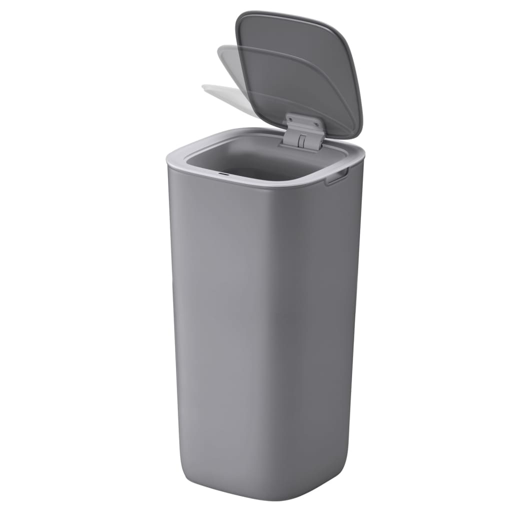 VidaXL Afvalbak met sensor Morandi 30 L grijs