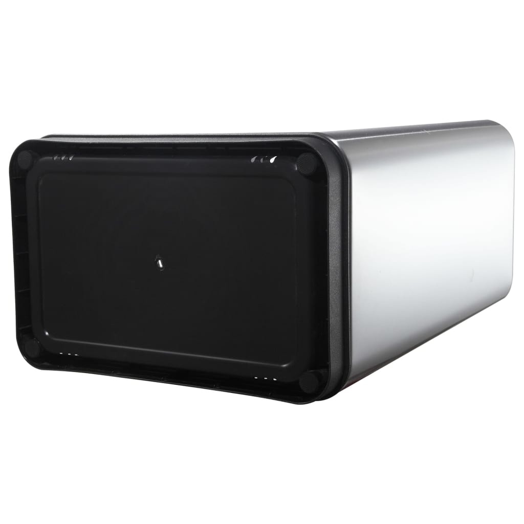 VidaXL Vuilnisbak met sensor Mirage 2x20 L matzilverkleurig