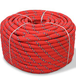 VidaXL Boot touw 6 mm 100 m polypropyleen rood