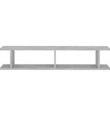 VidaXL Wandschappen 2 st 105x18x20 cm bewerkt hout betongrijs