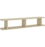 VidaXL Wandschappen 2 st 105x18x20 cm bewerkt hout sonoma eikenkleurig