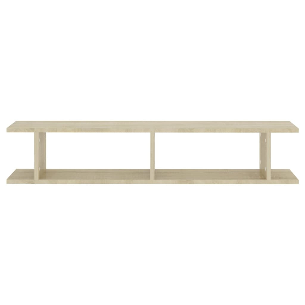 VidaXL Wandschappen 2 st 105x18x20 cm bewerkt hout sonoma eikenkleurig