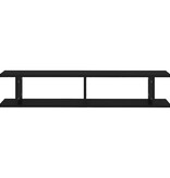 VidaXL Wandschappen 2 st 105x18x20 cm bewerkt hout zwart