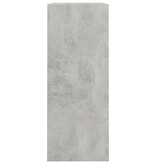 VidaXL Boekenkast met 2 schappen 80x30x76,5 cm bewerkt hout betongrijs