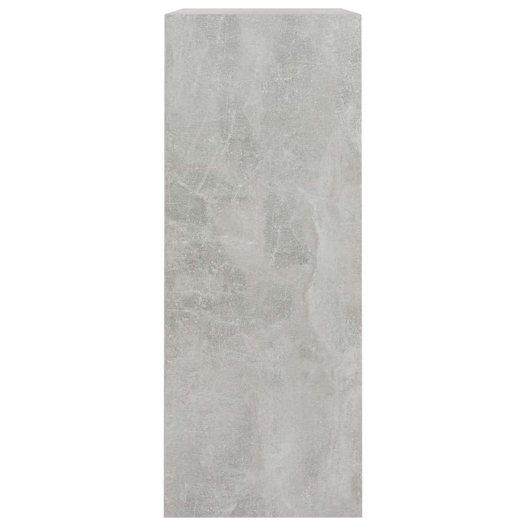 VidaXL Boekenkast met 2 schappen 80x30x76,5 cm bewerkt hout betongrijs