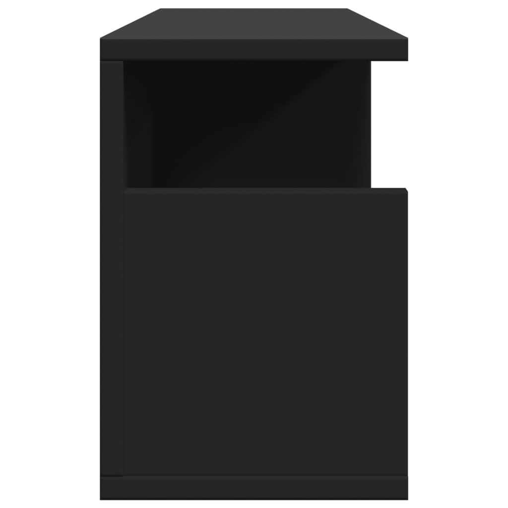 VidaXL Wandkast 60x20x30 cm bewerkt hout zwart