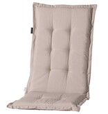 VidaXL Stoelkussen met hoge rug Panama 123x50 cm lichtbeige