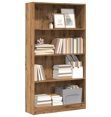 VidaXL Boekenkast 80x24x143 cm bewerkt hout artisanaal eikenkleurig