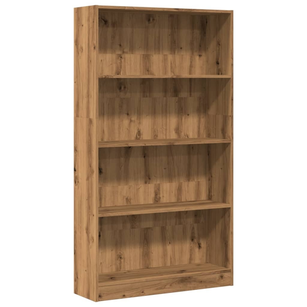 VidaXL Boekenkast 80x24x143 cm bewerkt hout artisanaal eikenkleurig