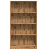 VidaXL Boekenkast 80x24x143 cm bewerkt hout artisanaal eikenkleurig