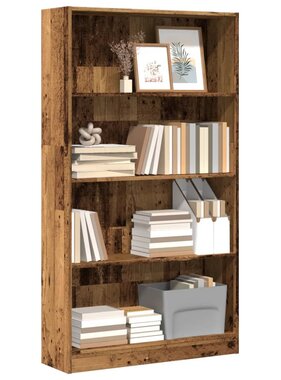 VidaXL Boekenkast 80x24x143 cm bewerkt hout oud houtkleurig