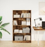 VidaXL Boekenkast 80x24x143 cm bewerkt hout oud houtkleurig